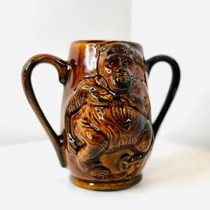 Vintage 1975 Jose Cuervo Tequila Brown Gorilla Sweat Drink Recipe Tiki Bar Mug